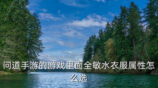 问道手游的游戏里面全敏水衣服属性怎么选