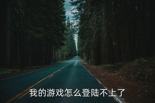 我的游戏怎么登陆不上了