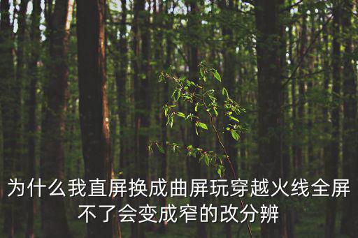 玩cf手游曲面屏怎么样，为什么我直屏换成曲屏玩穿越火线全屏不了会变成窄的改分辨