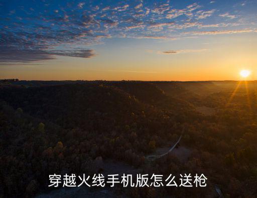 穿越火线手机版怎么送枪