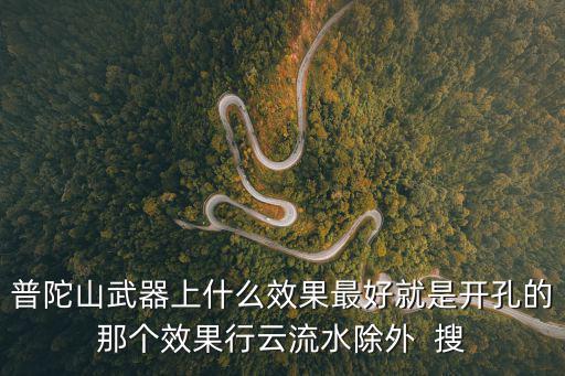 普陀山武器上什么效果最好就是开孔的那个效果行云流水除外  搜