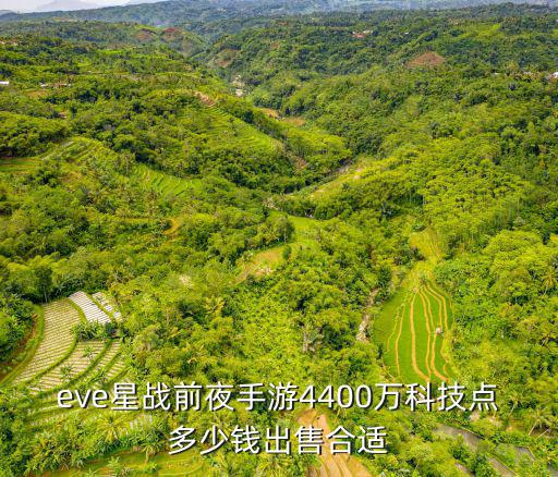 eve星战前夜手游4400万科技点多少钱出售合适