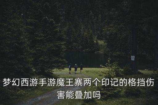 梦幻西游手游魔王寨两个印记的格挡伤害能叠加吗