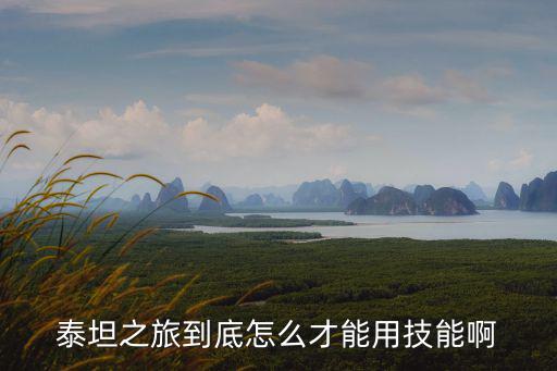 泰坦之旅到底怎么才能用技能啊