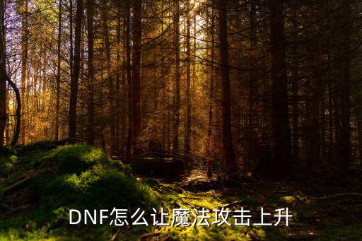 dnf手游魔法攻击力怎么提升，在玩地下城与勇士中怎样提高自己的魔法攻击力啊