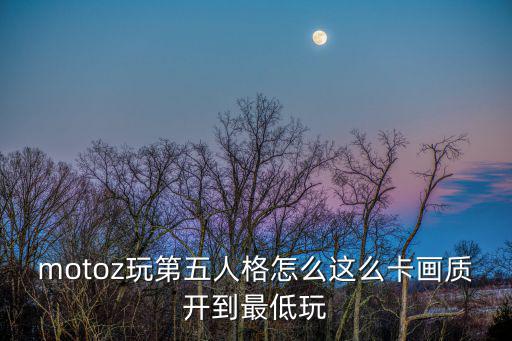 motoz玩第五人格怎么这么卡画质开到最低玩