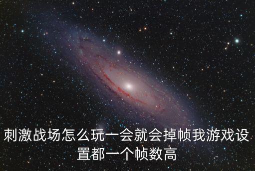 刺激战场怎么玩一会就会掉帧我游戏设置都一个帧数高