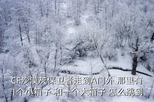 CF沙漠灰保卫者走到A门外 那里有1个小箱子 和一个大箱子 怎么跳到