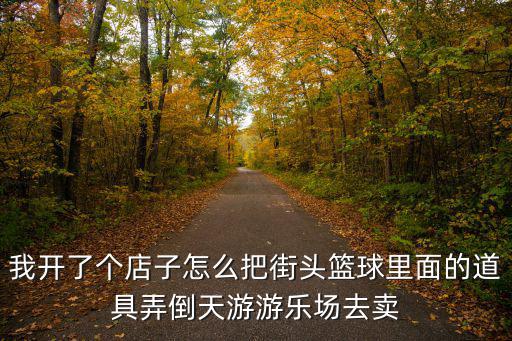 我开了个店子怎么把街头篮球里面的道具弄倒天游游乐场去卖