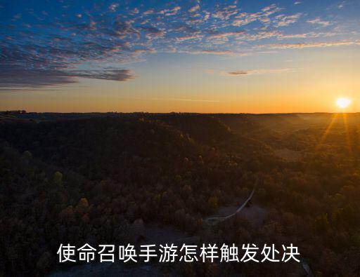 使命召唤手游怎样触发处决