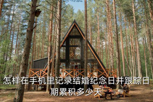怎样在手机里记录结婚纪念日并跟踪日期累积多少天