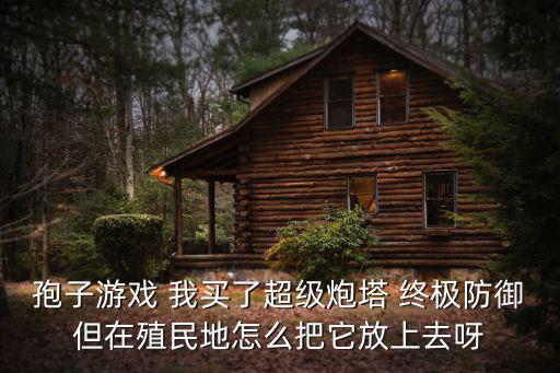 孢子游戏 我买了超级炮塔 终极防御但在殖民地怎么把它放上去呀