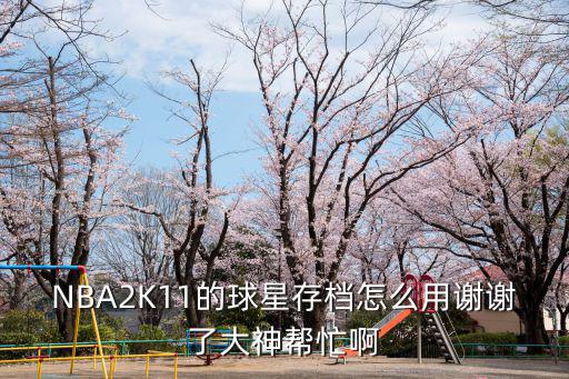 NBA2K11的球星存档怎么用谢谢了大神帮忙啊