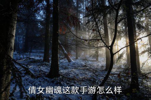 倩女幽魂手游玄天怎么样，倩女幽魂这款手游怎么样