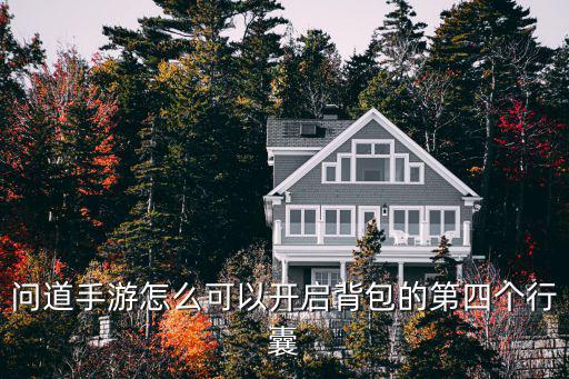 问道手游背包怎么开，问道坐骑的那个背包怎么开