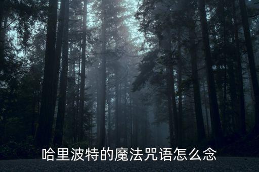 哈里波特的魔法咒语怎么念