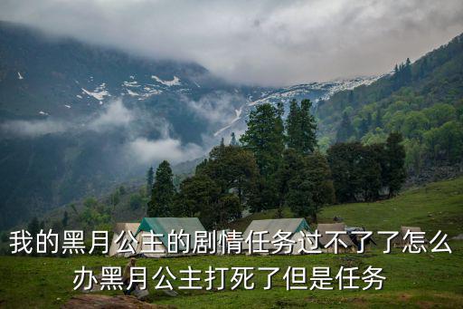 我的黑月公主的剧情任务过不了了怎么办黑月公主打死了但是任务