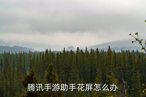 腾讯手游助手引擎花屏怎么回事，腾讯手游助手这个是怎么回事