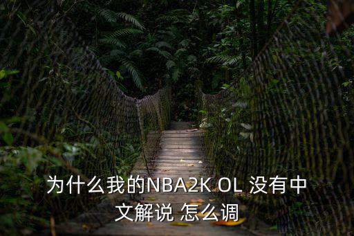 为什么我的NBA2K OL 没有中文解说 怎么调