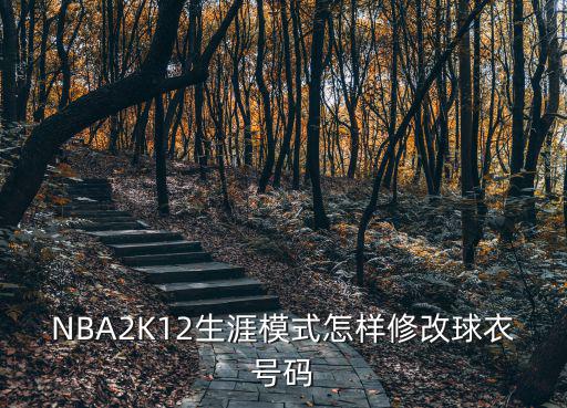 手游2k22怎么换球衣号码，NBA2K12生涯模式怎样修改球衣号码