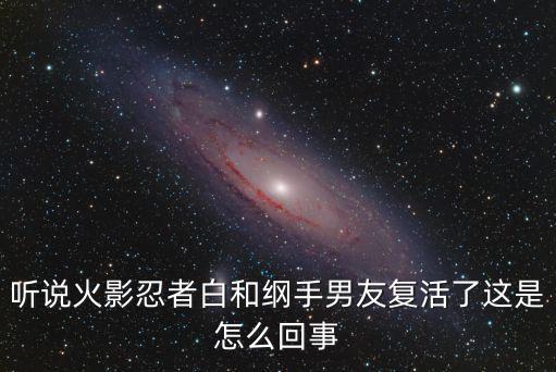 听说火影忍者白和纲手男友复活了这是怎么回事