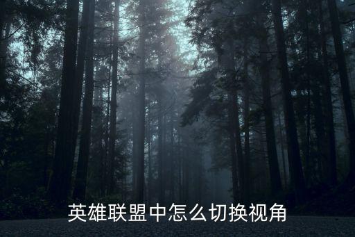 lol手游视野怎么切换，英雄联盟中怎么切换视角