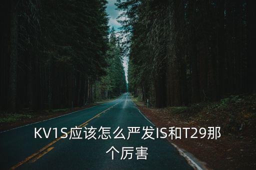 闪击战手游kv1s怎么玩，KV1S应该怎么严发IS和T29那个厉害