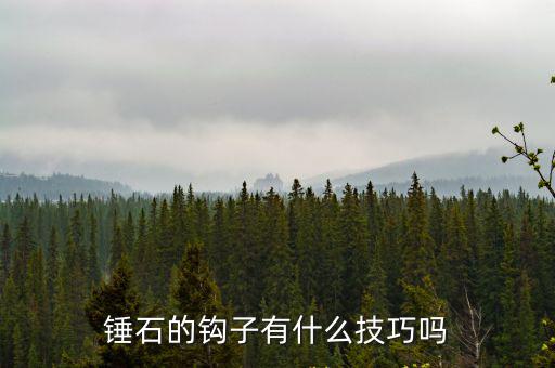 锤石的钩子有什么技巧吗