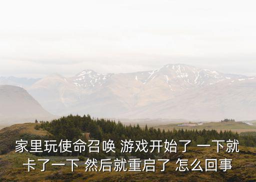 家里玩使命召唤 游戏开始了 一下就卡了一下 然后就重启了 怎么回事