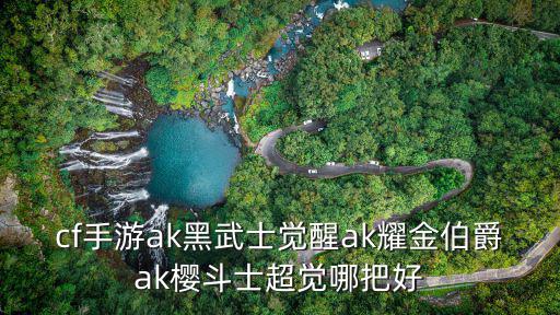 cf手游ak黑武士觉醒ak耀金伯爵ak樱斗士超觉哪把好