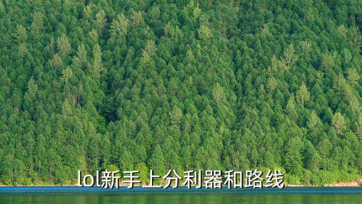 lol新手上分利器和路线
