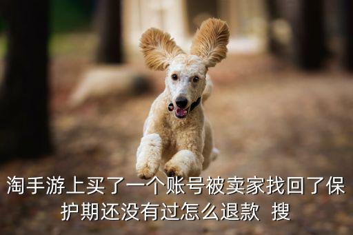 如果在淘手游买的号被找回怎么办，买了一个游戏号被找回去了怎么办