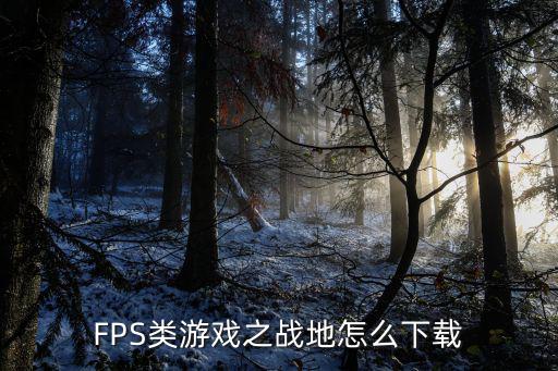 FPS类游戏之战地怎么下载