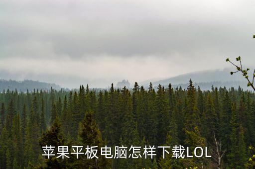平板竖屏英雄联盟手游怎么下载，苹果平板电脑怎样下载LOL