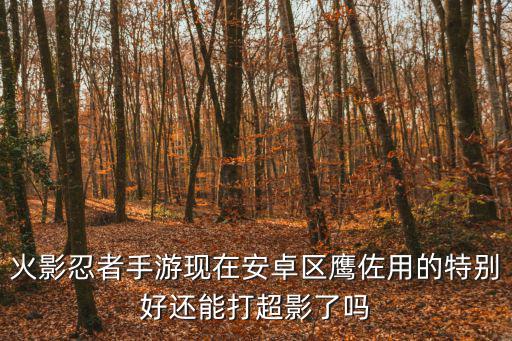 火影忍者手游普通玩家怎么上超影，火影忍者手游现在安卓区鹰佐用的特别好还能打超影了吗