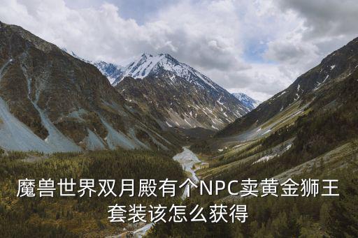 魔兽世界双月殿有个NPC卖黄金狮王套装该怎么获得
