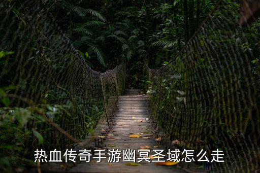 热血传奇手游幽冥圣域怎么走