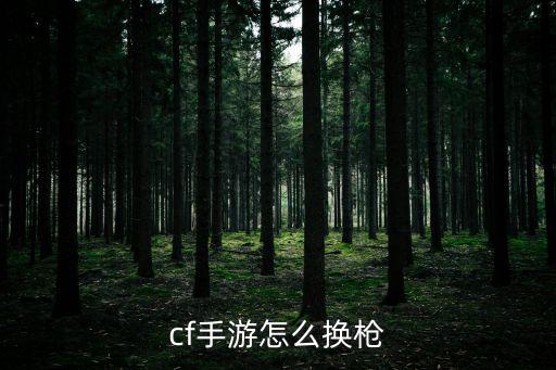 cf手游怎么换枪