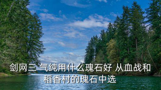 剑网三 气纯用什么瑰石好 从血战和稻香村的瑰石中选