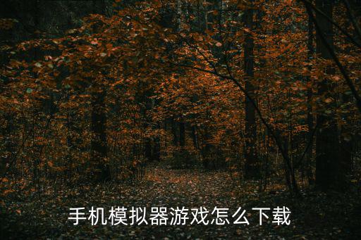 手机模拟器游戏怎么下载