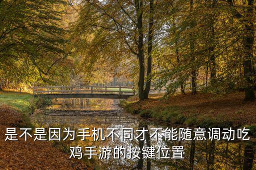 是不是因为手机不同才不能随意调动吃鸡手游的按键位置