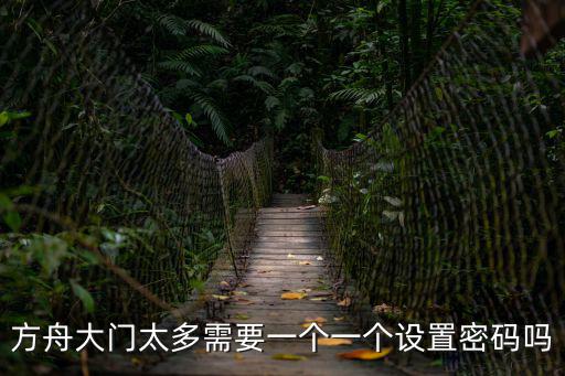 方舟大门太多需要一个一个设置密码吗