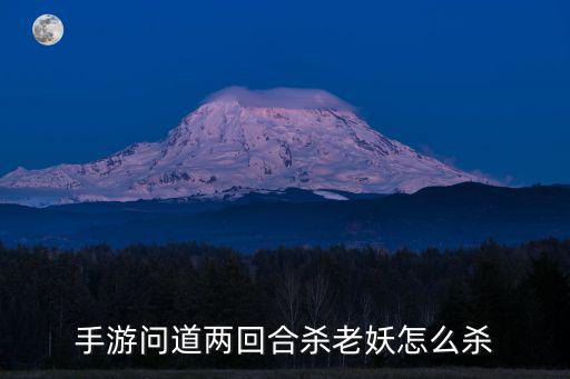 问道手游妖怪入侵怎么过，手游问道两回合杀老妖怎么杀