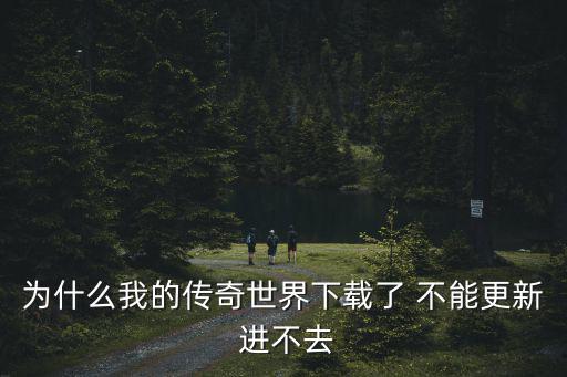 传奇世界手游怎么更新不了，为什么我的传奇世界下载了 不能更新 进不去