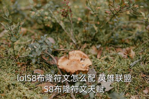 lolS8布隆符文怎么配 英雄联盟S8布隆符文天赋