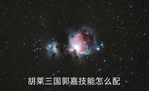 胡莱三国郭嘉技能怎么配