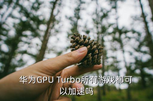 华为GPU Turbo所有游戏都可以加速吗