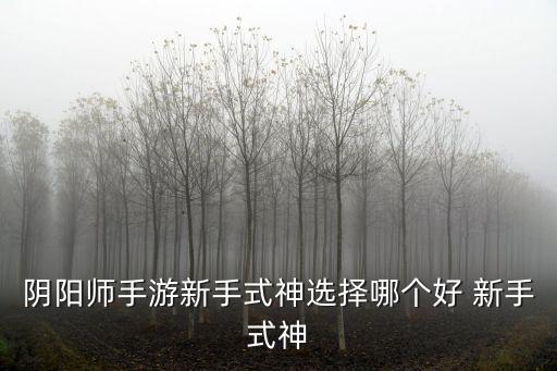 阴阳师手游新手式神选择哪个好 新手式神