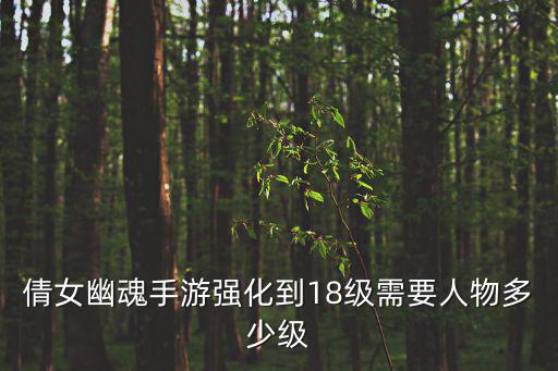 倩女幽魂手游强化到18级需要人物多少级