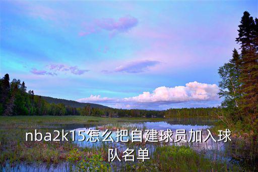 nba19手游怎么加入自建球员，nba2k15怎么把自建球员加入球队名单